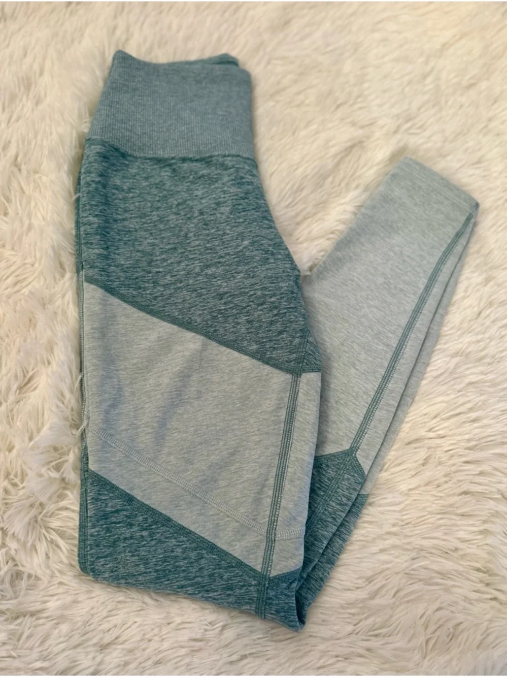 ALO Yoga Colorblock Leggings High Rise Athletic Workout Yoga Pants Women’s Small - Picture 3 of 6